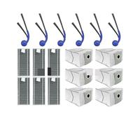 Robot Aspirador Rodillo Principal Paño De Fregona Cepillo Lateral Filtro De Bolsa De Polvo, Compatible Con ECOVACS T80 PRO OMNI / T80 OMNI, Juego De Accesorios De Repuesto(Set 7)