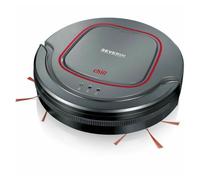 SEVERIN Robot aspiradora Chill®, aspirador potente para suelos duros y alfombras de pelo corto, robot de limpieza extraplano con detección de escaleras, gris platino, RB 7025