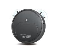Robot Aspirador - Succión Ultra Fuerte,Inicio un Toque, diseño Delgado/Compacto,Recargable con batería Estable,Ideal para Pisos Duros,especializado en Pelo Mascotas,Rodillo sin enredos. (negro)
