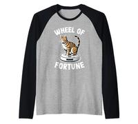 Robot Aspirador Wheel of Fortune Funny Cat Camiseta Manga Raglan
