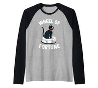 Robot Aspirador Wheel of Fortune Funny Cat Camiseta Manga Raglan