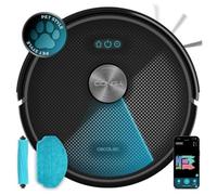 Cecotec Robot Aspirador y Friegasuelos Conga M70. Navegación Láser, 20000Pa de Presión de Succión, Batería de 4500 mAh, Cepillo de Silicona Especial Mascotas, Cobertura hasta 180m²
