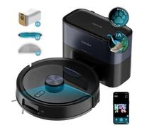 Robot Aspirador y Fregasuelos Cecotec Conga Y90 Dark con Autovaciado Navegación Láser 25.000 Pa