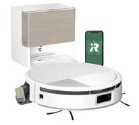 iRobot Roomba MAX 705 Combo con Base AutoWash multifunción y Agua Caliente, Rodillo de fregado PowerSpin Extensible, Cubierta Protectora, cepillos Dobles, fregado y Secado con Calor, LiDAR 3D con IA
