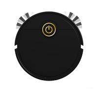 Robot aspirador y fregona para combo, barredora automática de piso 3 en 1 con navegación inteligente, limpiador robótico compacto para suelos duros y alfombras, funcionamiento silencioso para (negro
