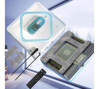 Robot automatizado de limpieza de ventanas con cepillo de doble rodillo, aplicación y control remoto, tanque de agua visual de 60 ml, spray de agua de 3 vías, succión de 3000-5000 Pa