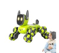 Robot Cachorro - Perro Robot Inteligente | Juguete Perros Robots | Robots De Danza Eléctricos Educativos De 8 Ruedas, Juguetes Electrónicos Automáticos Para Perros, Juego De Control Remoto Interactivo
