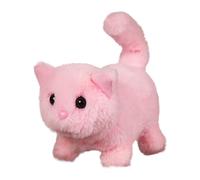 Robot Cats, Plush Realistic Electronic Cat, 7.48x4.33x6.69 Inch, Interactive Robotic Kitten, Soft Stuffed Animal Toy, Ideal for Children, Boys, Girls, Kids, White/Pink/Yellow/Gray