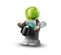 Robot Chef (Robot Butler), Lego Minifiguras Serie 26 Espacio (Series 26 Space), figura coleccionable individual, juego completo con soporte y accesorios, CMF (col26-9)