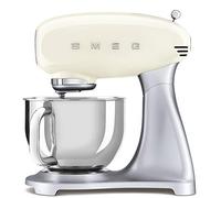 Smeg SMF02CREU batidora Batidora de varillas 800 W Crema de color, Plata