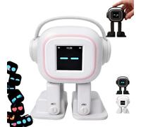 Robot compañero de escritorio con control de voz, mascota robot interactiva emocional con baile de 19 articulaciones y chatbot multilingüe, juguete de escritorio inteligente para adultos y niños