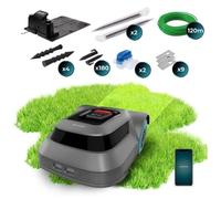 Cecotec Robot Cortacésped sin Cable para 500m2 Conga Grasshopper 500 Map Connected. Motor Digital Brushless, App, Corte Ordenado, Pendiente Máxima 45%, Regulador de Hojas de Corte, Sensor de Lluvia
