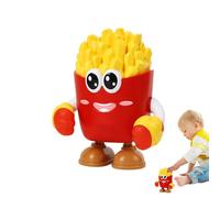 Robot Dancing Toy Electric Doll - ABS | Music Light Moving Robot | French Fries Design Interactive Musical Dancing Figure Kids Toy Companion for Boys Girls Home Travel Birthday Gift Fun
