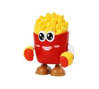 Robot de baile | Juguete robot eléctrico inteligente con música y luz | Fun French Fries Design Doll para niños, aprendizaje, aprendizaje, entretenimiento, actividad en el hogar y desarrollo educativo