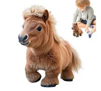 Robot de caballo, juguete de caballo robot - Caballo de simulación de juguetes para caminar interactivo eléctrico,Mascota robótica educativa, compañero de peluche electrónico suave