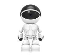 Robot de cámara Interior, cámaras Robot inalámbricas WiFi 1080p HD Video cámara de Seguridad para el hogar de 2 vías 355 Grados Horizontal para Interior y Exterior (High-Definition Version + 32G)