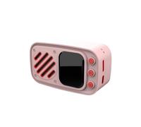 Robot de Chat con IA, Altavoz Retro con Pantalla de 2.0 Pulgadas, ESP32-S3, Robot de Chat de Voz con IA, Altavoz Doubao Xiaozhi con IA, Color Rosa.