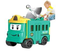 Robot de coche transformador,Chicos que transforman autos - Juguetes de construcción de doble diseño para niños,Tirar hacia atrás del juego del vehículo, juguetes de construcción para niños para