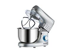 Robot de cocina 5,5L 1400W 6 velocidades con bol de acero inoxidable y tapa