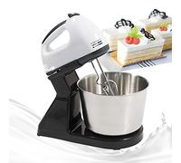 Robot de cocina con 7 marchas, mezclador de masa con cabezal basculante y cuenco de acero inoxidable de 1,7 l, amasadora eléctrica, incluye gancho para amasar