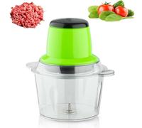 Robot de cocina eléctrico de 2 litros y 600 W con bol de plástico, picadora y picadora de carne, para uso doméstico duradero