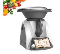 Robot de Cocina Inteligente de 1500W - 37-160°C, Bol Mezclador de 2L, Vaporera de 3L, Multifunción con Accesorios