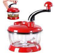 Robot de cocina manual - Cortador de ensalada de ajo y portátil, herramienta de cocina eficiente, accesorio de cocina duradero para preparar alimentos en casa, picar dados