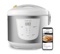 NEWLUX - Robot de Cocina Multifunción 5L SmartChef V50 con Cubeta Antiadherente, Programable 24H, 9 Funciones y 8 Menús automáticos. Mantiene Caliente 24H, Blanco