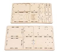 Robot de Comer Monedas de Bricolaje, Ejercicio de Habilidad de Manos Robot de Madera de Bricolaje Conexión con Bisagras Estable para Enseñar Rompecabezas