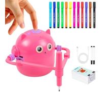 Robot De Dibujo De Juguete Para Niños | Aprende Palabras Con Bolígrafos De Colores - Máquina Robot De Dibujo Con Tarjetas | Para Escuela Casa Niños Niñas Niños 3+ Años
