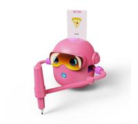 Robot de dibujo educativo interactivo para niños, batería recargable de 1800 mAh, juguete de aprendizaje creativo ABS azul para el desarrollo de habilidades finas, energía recargable de larga duración