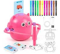 Robot de dibujo interactivo: dispositivo de pintura educativo recargable, kit de máquina de dibujo inteligente | Hogar Escuela Estudio Sala de juegos Jardín de infantes Niños Niñas Desarrollo artístic