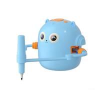 Robot de dibujo interactivo para niños con control por voz y 100 tarjetas de palabras, juguete educativo Montessori de ABS, 125 x 110 mm, azul (azul)