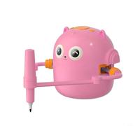 Robot de dibujo interactivo para niños con control por voz y 100 tarjetas de palabras, juguete educativo Montessori de ABS, kit de creatividad compacto con lápices para pintar y aprender, azul (rosa)