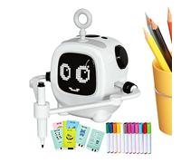 Robot de Dibujo Interactivo para niños, máquina de Pintura Recargable con Juego de Cartas y marcadores, Dispositivo Educativo de Aprendizaje de Arte | Juguete Stem Creativo para Edades de 3 a 8 años,