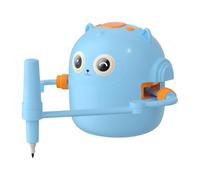 Robot de Dibujo para Educación Infantil, para Aprender Y Enseñar Arte, con 100 Tarjetas de Aprendizaje Y 2 Bolígrafos, Azul