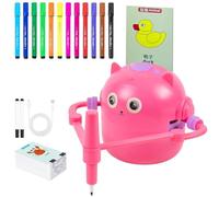 Robot de dibujo para niños, con 12 lápices de colores, dispositivo de dibujo educativo como educativo para niños, a partir de 5 años, para niñas, preescolares, estudiantes de primaria