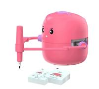Robot de dibujo para niños, juguete interactivo educativo 4,33x4,92in Stem Learning Robot, Authentic Includes 100 Word Cards, Kid-Friendly Design Build for Boys and Girls