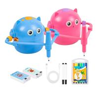 Robot de dibujo para niños Juguetes educativos - Aprender palabras con lápices de colores | Robot de pintura inteligente para niñas preescolares | Hogar Escuela Habitación Infantil Sala de Estar