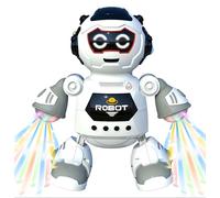 Robot de juguete con luces y sonidos, baila, suena y se ilumina, robot bailarín robótico que camina con luces, sonidos y música, robotín de juguete con movimiento Twist Dancing Piroetta gira 360°