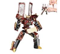 Robot de juguete de bloques de construcción - Figura transformadora de ABS, modelo de acción convertible, juego de construcción educativo | Robot transformador de juguete ABS Material para actividades