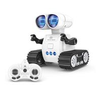 Robot de juguete inteligente genérico, adecuado para niños de 3 a 8 años y más, robot interactivo programable con movimiento de detección y danza, juguete educativo y educativo (blanco)