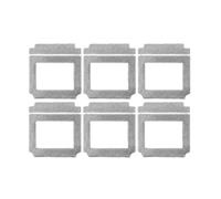 Robot De Limpieza De Ventanas, Toallitas De Trapeador, Toallitas Limpias Cuadradas, Compatibles Con Purerobo, Accesorios De Componentes De W-V1S, Reutilizables(Dark gray 6pcs)