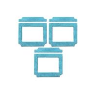 Robot De Limpieza De Ventanas, Toallitas De Trapeador, Toallitas Limpias Cuadradas, Compatibles Con Purerobo, Accesorios De Componentes De W-V1S, Reutilizables(Blue 3pcs)