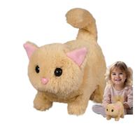 Robot de peluche genérico para gatos | Robot de peluche interactivo para | Animal interactivo para niñas niños bebé con maullidos realistas