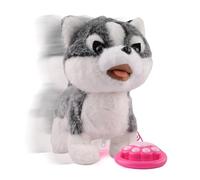 Robot de perro de peluche interactivo y suave, robot de inteligencia artificial con detección táctil, realista e imitación de sonidos, para niños y niñas, Navidad, Pascua,