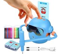 Robot De Pintura | Juguete Educativo Interactivo con Guía de Voz y 100 Tarjetas | Máquina de Dibujo Educativa e Interactiva - Para Niños, Niños y Niñas, Ideal Para Viajes, Escuela Y Guardería I