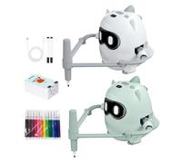 Robot de pintura para niños - juguete educativo interactivo, proyector de aprendizaje controlado por voz, herramienta de dibujo para trazar | Preescolar, aula, hogar, parque, arte floral, ocio