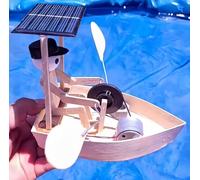 Robot de remo alimentado por energía solar, bonito hombre de remo de madera con paneles solares, simula movimientos de remo, decoración de piscina al aire libre y jardín (2 piezas)