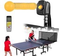Robot de tenis de mesa automático, bola giratoria de programación combinada, 20 modos, ángulo de elevación ajustable, para principiantes y entrenamiento profesional
